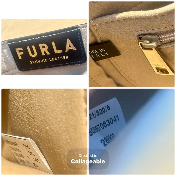 Furla Crossbody Bag in Gray and Cream - Picture 4 of 15